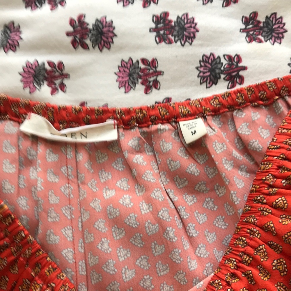 Doen Persimmon Cacilda Silk Pant S/M Size 6 - Picture 4 of 7